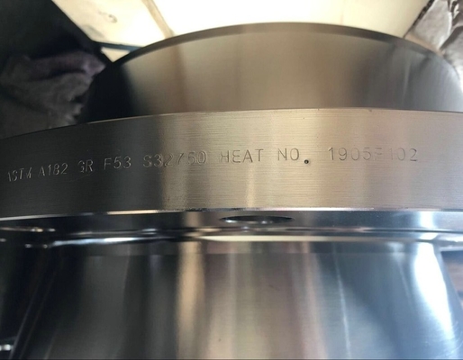 ASME B16.5 S32750 두 부분으로 된 용접후란지 ASTM UNS32760 8 " Sch40s 슈퍼 듀플렉스 스테인리스강 관 이음쇠