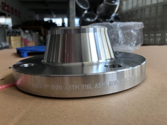 두 부분으로 된 스테인레스 강 플랜지 A182 F53 용접 목 300# 5 " ASME B16.5