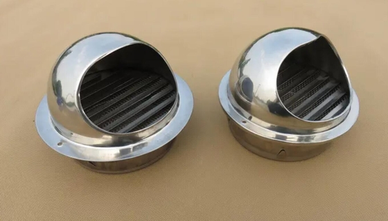 스테인레스 강 환기 배출 그릴 방수 대기 벤트 캡 3 "  50MM 304 스테인레스 강