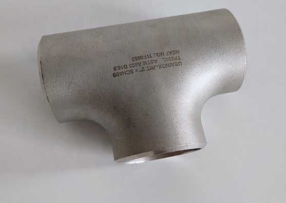 듀플렉스 스테인리스강 관 이음쇠 BW 똑같은 Tee UNS S31803 ASME B16.9  SCH10S