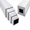 무한한 활용성, 손쉬운 제작 6063-T5 ASTM B241 알루미늄 합금 파이프 50x50mm 각형 튜브 x 2mm 두께 5.8m