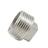 스테인레스 강 나선결합된 관 이음쇠 나사관 맞춤 사각 헤드 plug,150PSI, SS304 SS316