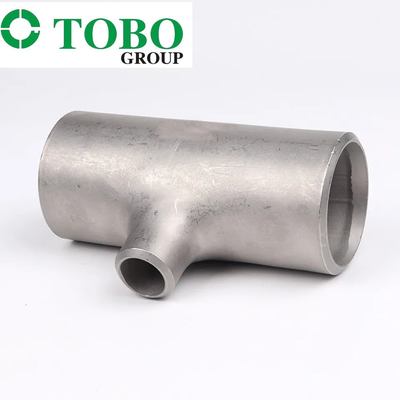 탄소강 관 이음쇠 Tee 스라이스. 빨강. 60,3x5,6/26,9x4,0 P255QL 또는 P275NL2 또는 P355NL2 TC2 ASME B16.9