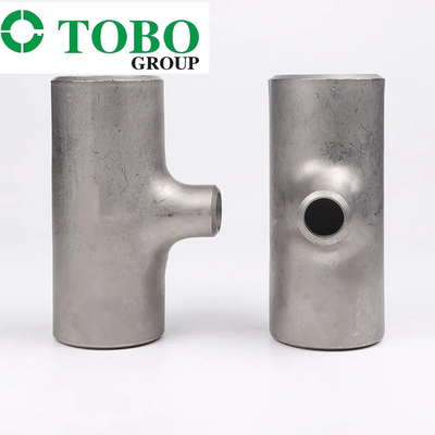 탄소강 관 이음쇠 Tee 스라이스. 빨강. 60,3x5,6/26,9x4,0 P255QL 또는 P275NL2 또는 P355NL2 TC2 ASME B16.9