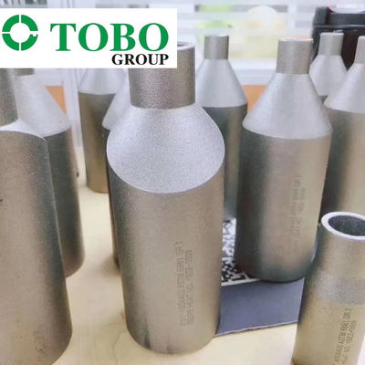 안출된 관 이음쇠 티타늄 합금 철 ASTM B861 GR2 2 Ｘ 1 SCH10S Ｘ SCH40S 티탄 합금 스웨이지 젖꼭지