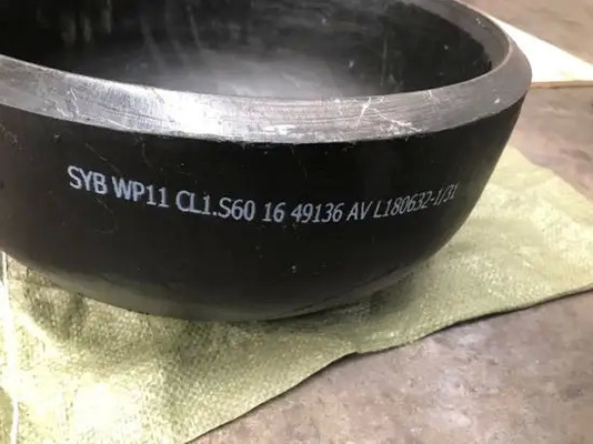 10 " SCH80 무계목 강관 캡 ASTM A234 WP11 용접된 캡에 적합하는 합금 강
