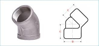 ASME B16.11 스레드 팔꿈치 커스터마이징 가능한 재료 예를 들어 탄소 강철 스테인리스 강철 NPS1/2 &quot;-60&quot; 빠른 배달 낮은 MOQ