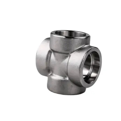 ASME B16.11Butt 웰딩 크로스 커스터마이징 가능한 표면 처리 탄소 강철 스테인리스 강철 니켈 합금 강철 NPS 1/8"-4" SCH80/3000-XXS/9000.