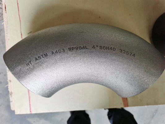 ASTM B466 UNS C70600 슬리버 관 이음쇠 반지름 90 각도 엘보