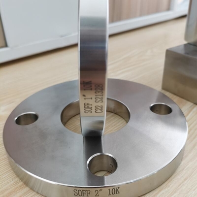 ASTM B564 UNS N06022 불순물 C22 2 " 150#가 평평하게 향하여서 편평면 관 플랜지는 플랜지 JIS를 밟고 미끄러져 넘어집니다