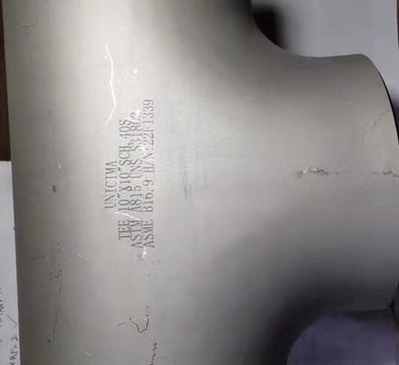 스트레이트 t자  8 * 8 SCH-40S ASTM A403-WP316/316L ASME B16.9를 용접하는 이음새가 없는 엉덩이