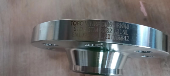 스테인레스 강 관 이음쇠 WNRF PN16 DN40 STD ASTM A182 F316L 플랜지