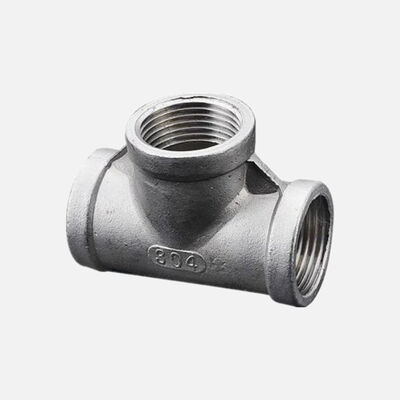 고품질 ASME B16.9/ASTM A403 WP316 304 SS 스테인리스 스틸 나사식 등경 티