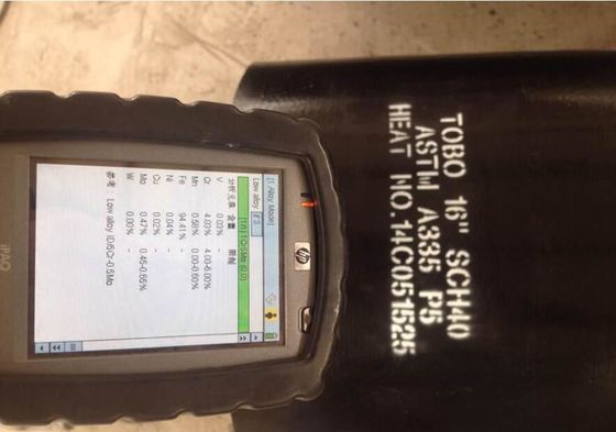 주문 제작된 16 인치 SCH40 ASTM A335 무계목 강관