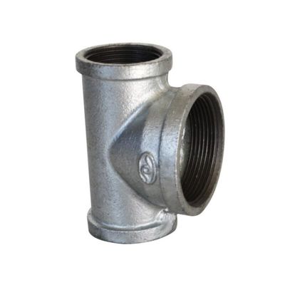 WP310S 3-1/2'' 블랙 아연 도금 파이프 피팅 Sch60 라운드 티