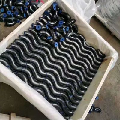 Gb 탄소강 용접 팔꿈치 1.5 배 90도 원활한 펀칭 팔꿈치 확장 사용자 정의 45도 180도