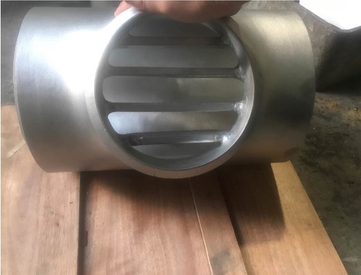 ASTM B16.9 이중 스테인리스강관 빗장걸린 Tee UNS S31803 / 2205 6 X 6 SCH80