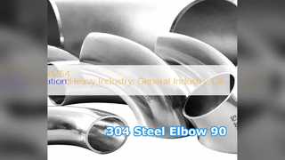 304 스테인레스 스틸 엘보 90도 BW 피팅
