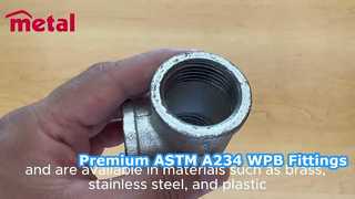 고품질 ASTM A234 WPB 이음매없는 파이프 피팅
